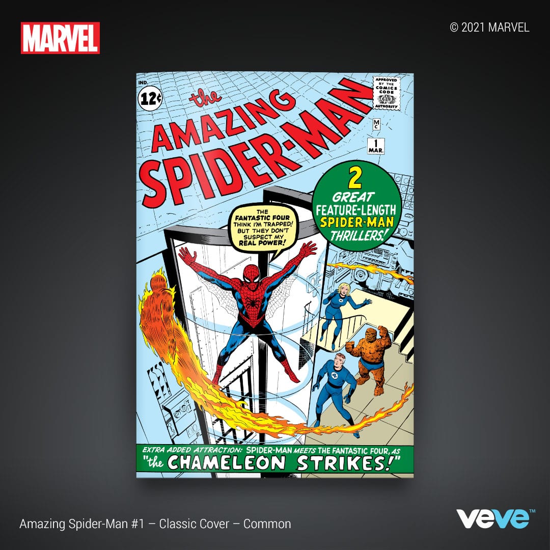 Marvel's Amazing Spider-Man #1 digital comic cover art on VeVe
