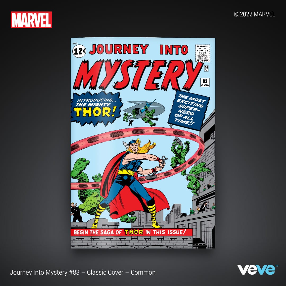 Journey into Mystery #1 licensed digital comic cover art on VeVe