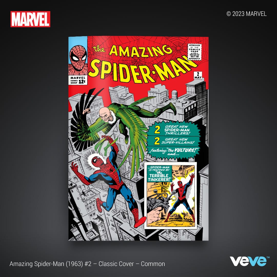 Marvel's Amazing Spider-Man #2 digital comic cover art on VeVe