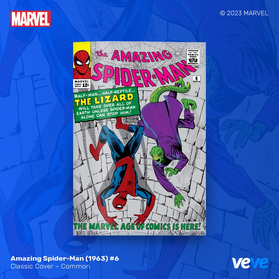 Marvel's Amazing Spider-Man #6 digital comic cover art on VeVe