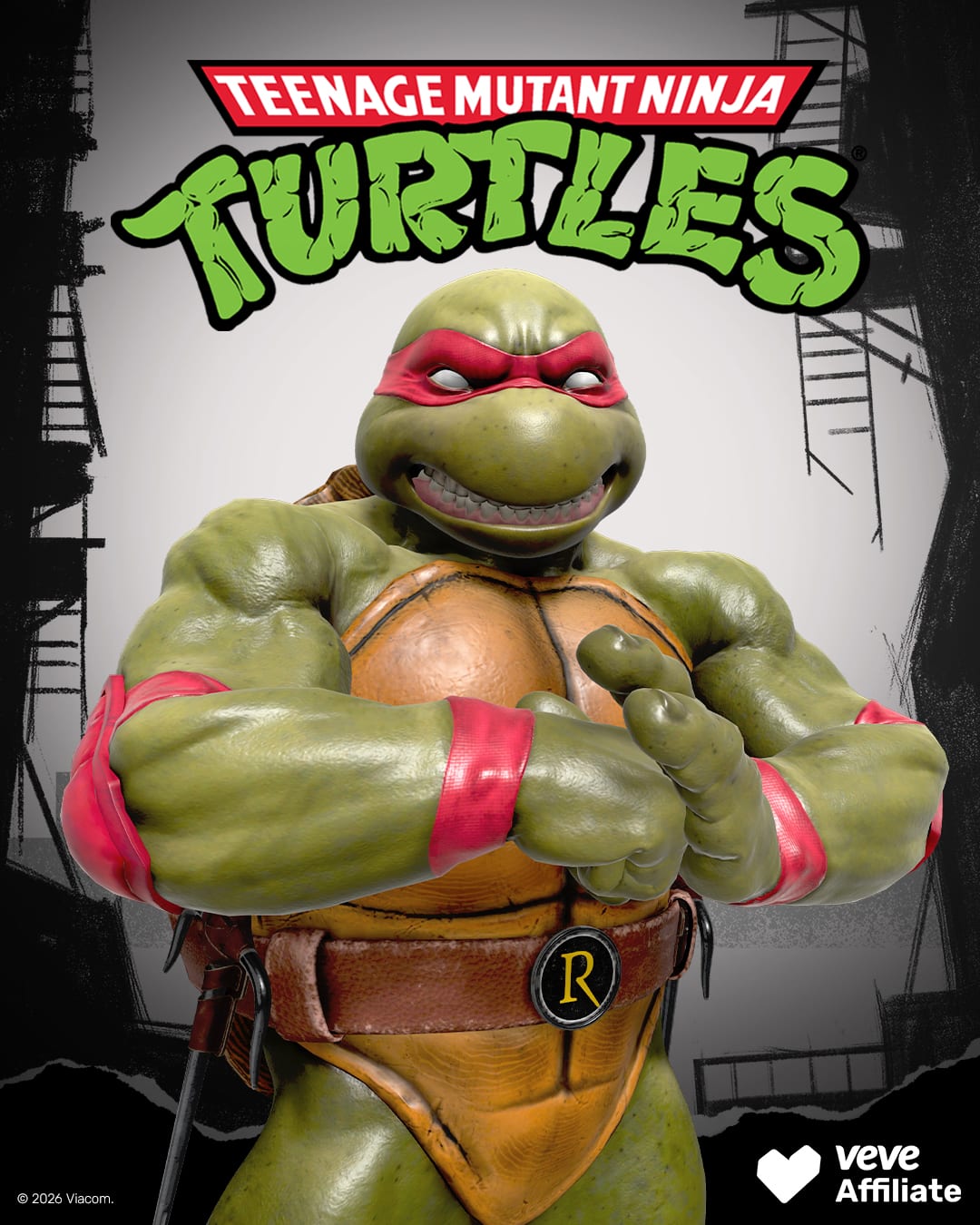 Teenage Mutant Ninja Turtles Raphael digital collectible on VeVe
