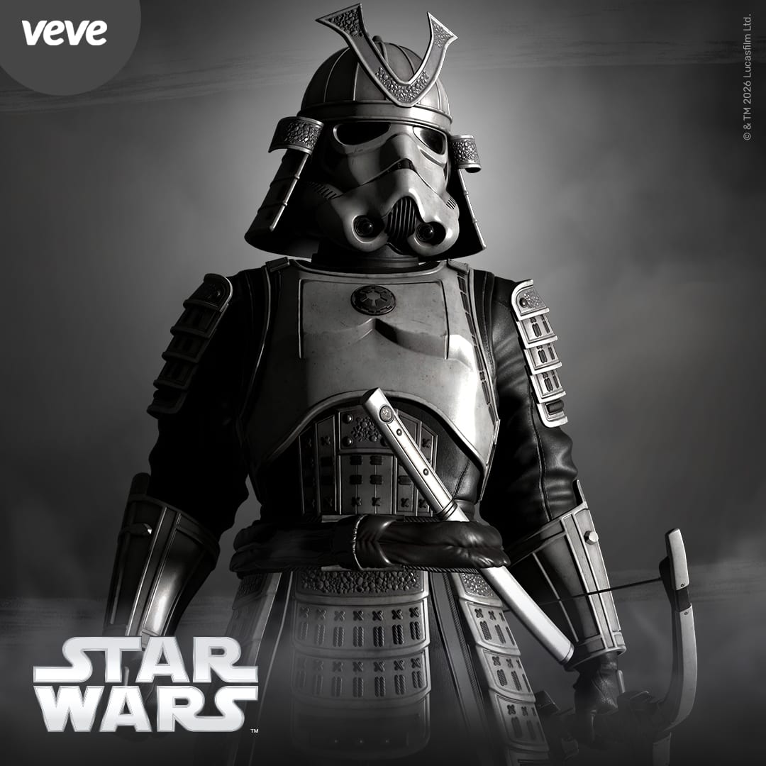 Edo Stormtrooper digital collectible on VeVe, a samurai-styled take on the classic Star Wars armour