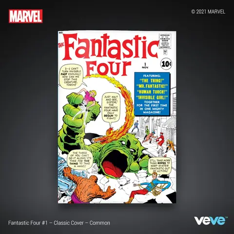 Marvel's Fantastic Four #1 - official VeVe collectible art