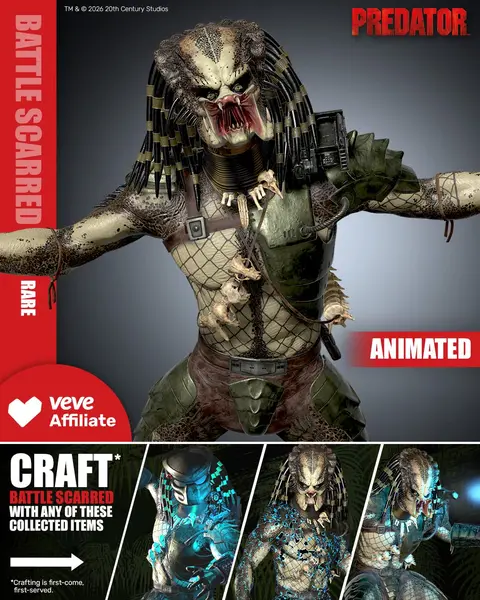 Jungle Predator Battle Scarred - official VeVe collectible art