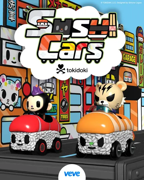 tokidoki Sushi Cars - official VeVe collectible art