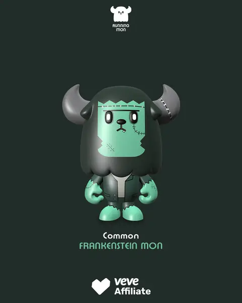 RUNNING MON Series 2 Frankenstein Mon - official VeVe collectible art
