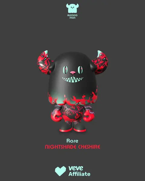 RUNNING MON Series 2 Nightshade Cheshire - official VeVe collectible art
