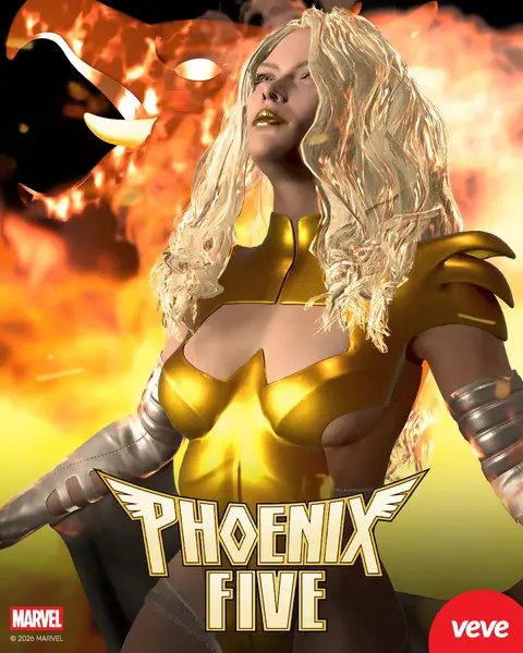 Marvel's Emma Frost - Phoenix Five - official VeVe collectible art