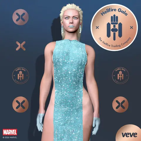 Marvel's Hellfire Gala Emma Frost - official VeVe collectible art