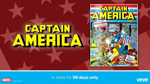 Marvel's Captain America #1 Comic - official VeVe collectible art